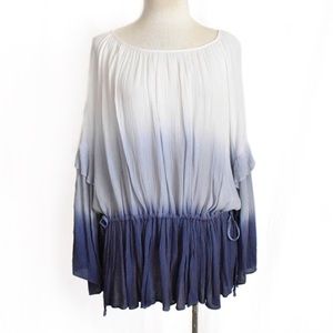 She + Sky Oversized Ombré Top